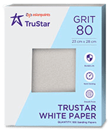 Asian Paints TruStar White Sanding Paper - Grit 80 (per sheet)